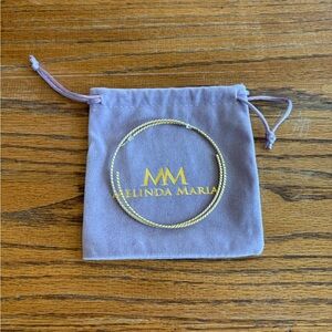 Melinda Maria Large Gold Twisted Hoops